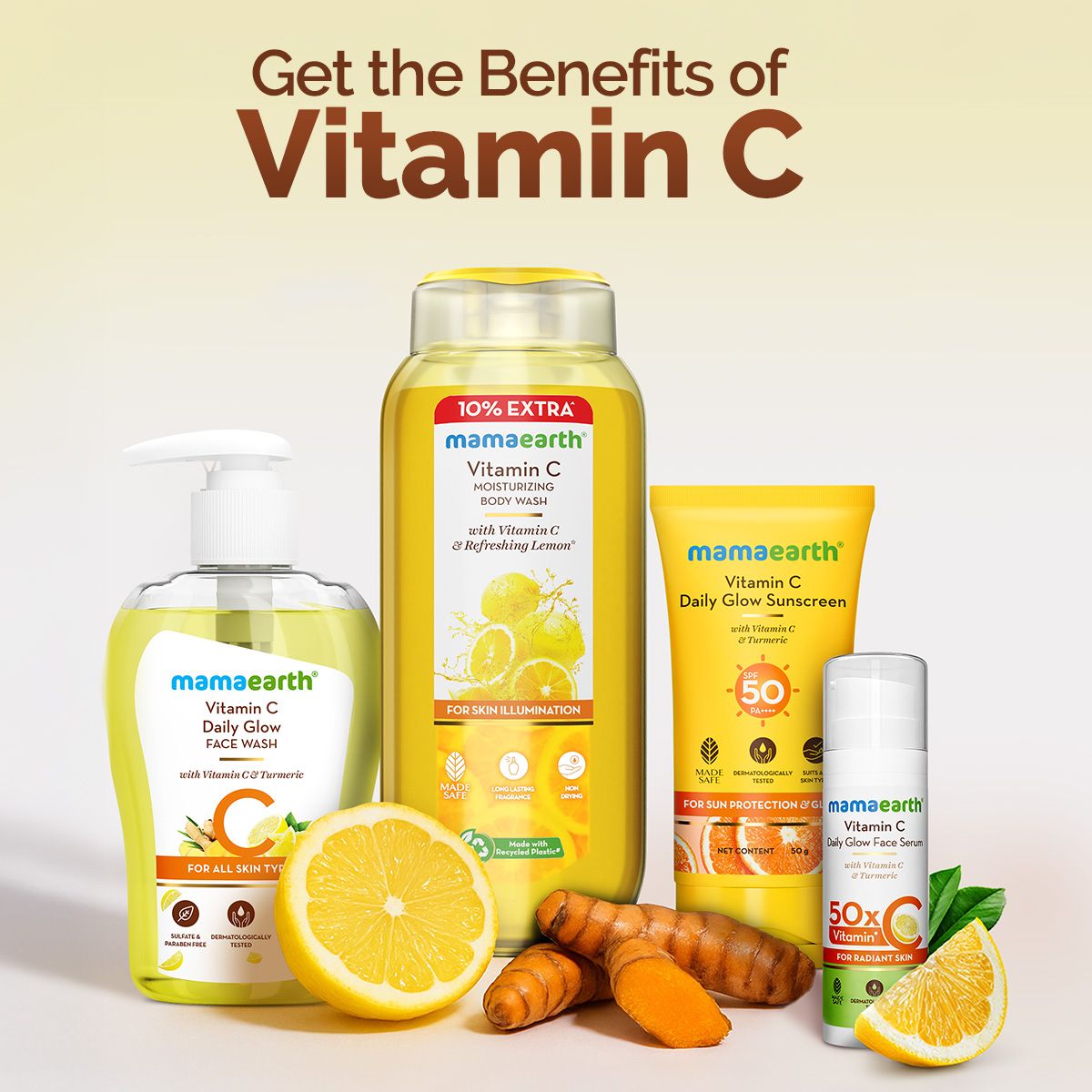 Mamaearth Vitamin C Face Wash with Vitamin C and Turmeric for Skin Illumination, 250ml - Image 5 - Buy from Indicrest