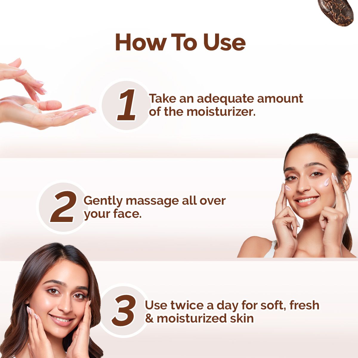 Mamaearth Cocoa Rich Moisturizer with Cocoa Butter & Vitamin E for Deep Nourishment, Pack of 2 X 200g - Image 4 - Buy from Indicrest
