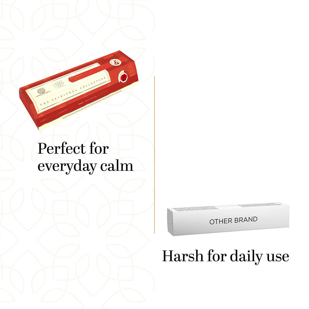 Khadi Natural Incense Sticks Rose Combo (Pack of 3) - Image 5 - Buy from Indicrest