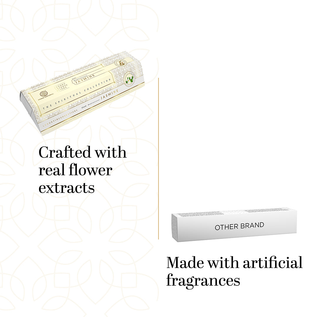 Khadi Natural Incense Sticks Collection – Jasmine - Rose - Lavender & Sandalwood Combo Pack of 12 - Image 4 - Buy from Indicrest