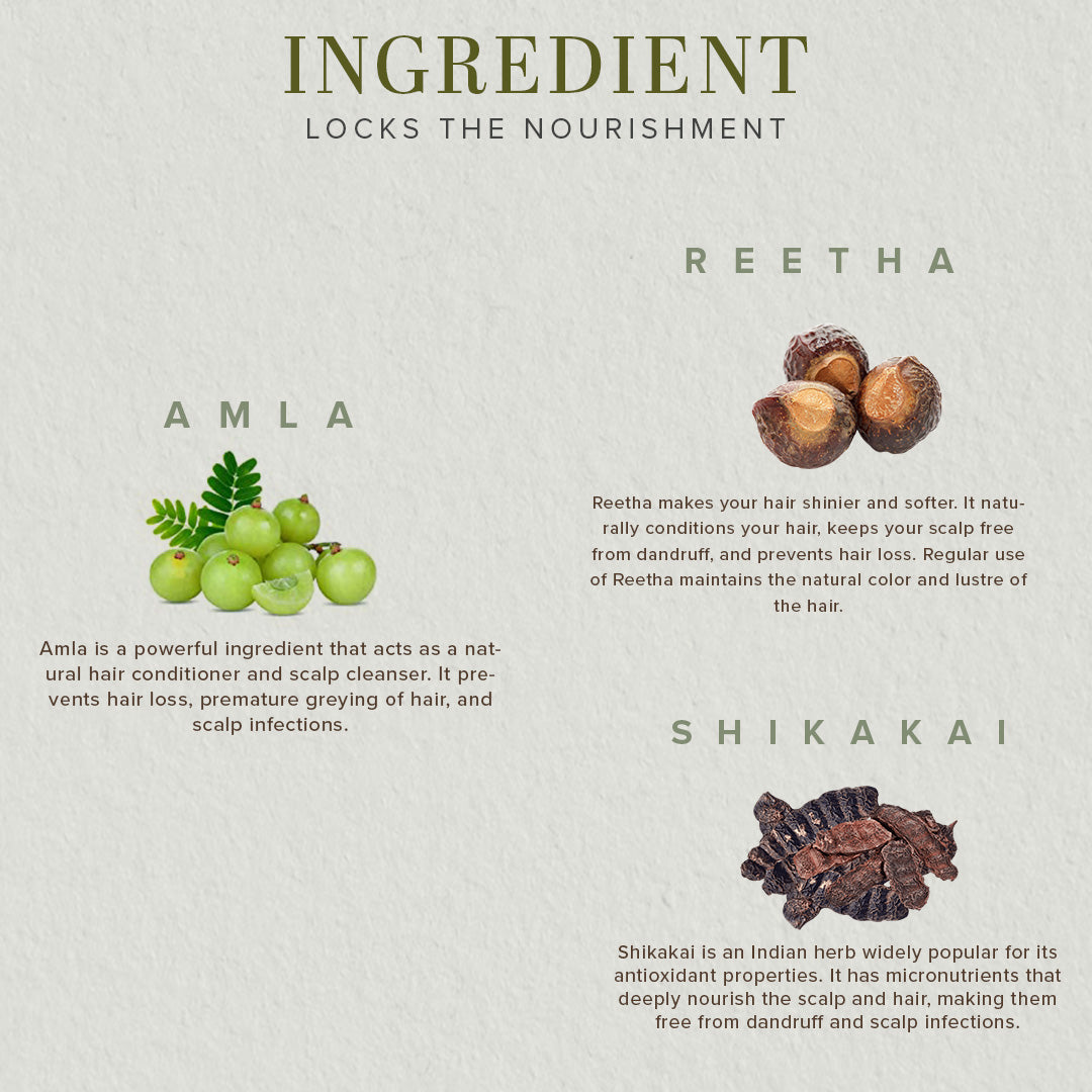 Khadi Natural Organic Reetha Powder For Hair Cleanser - 150gm - Image 3 - Buy from Indicrest