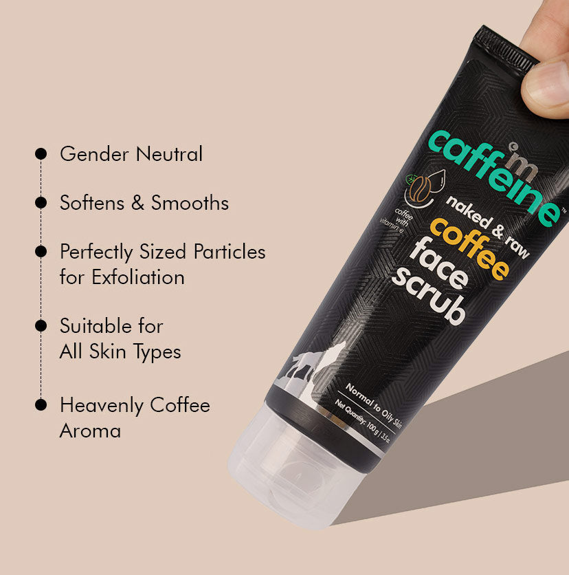 Mcaffeine Coffee Face Scrub with Walnut, 100g - Image 5 - Buy from Indicrest