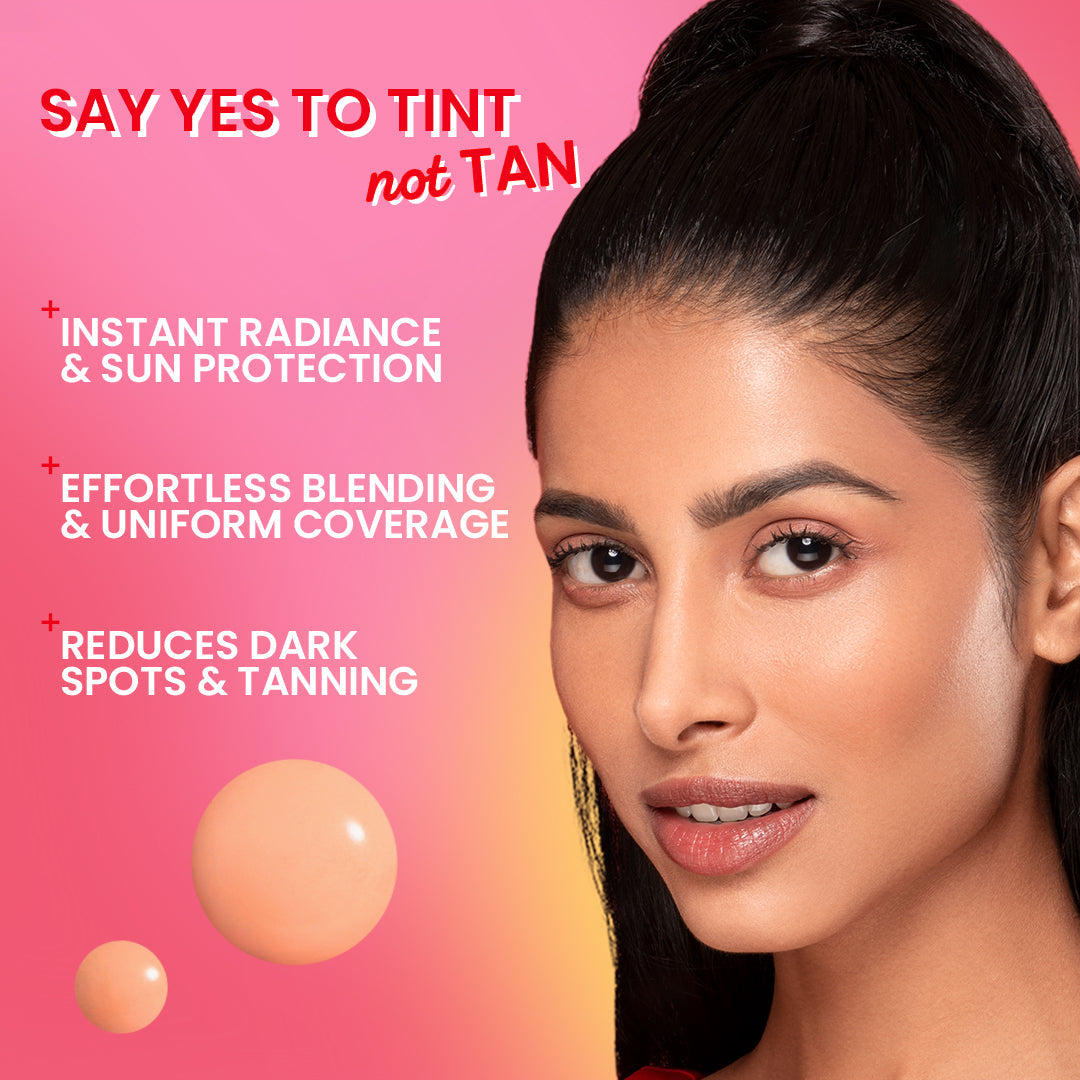 Dot & Key Strawberry Dew Tinted Sunscreen SPF 50+, Warm Ivory- Pack of 2, (50ml)