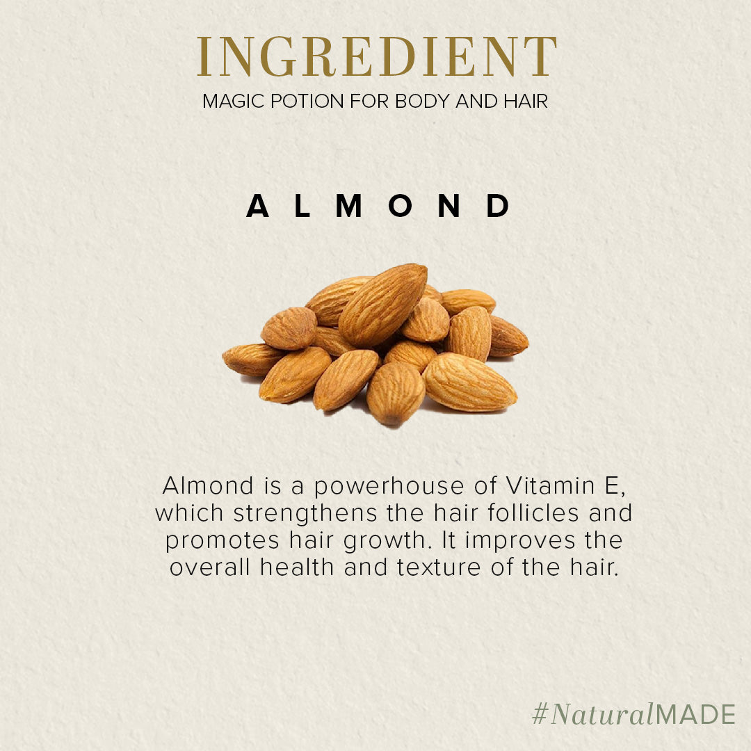 Khadi Natural Sweet Almond Hair & Body Oil - 100ml Sale - Image 3 - Buy from Indicrest