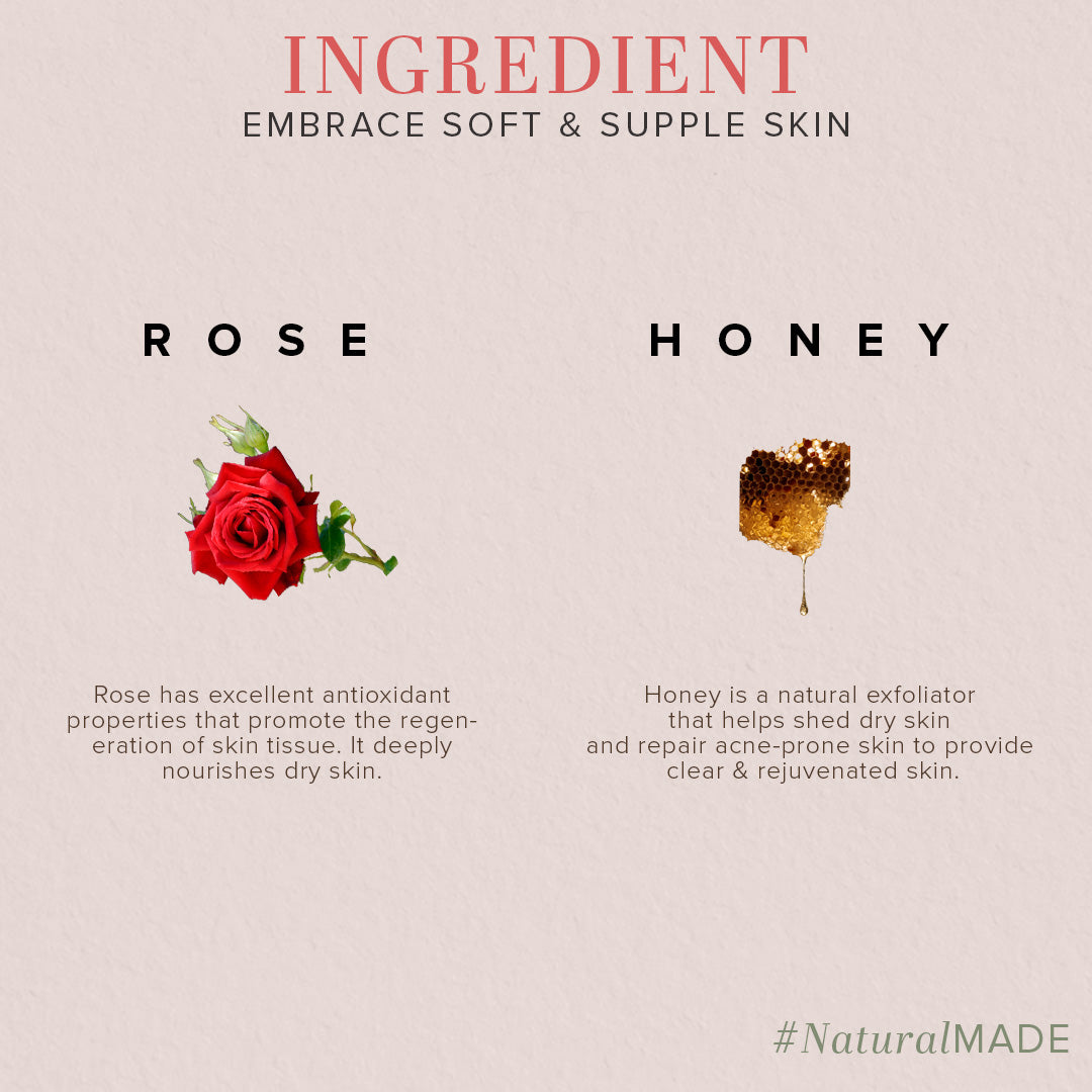Khadi Natural Rose & Honey Loofah Soap Combo Pack Of 5 – 100gm Each - Image 3 - Buy from Indicrest