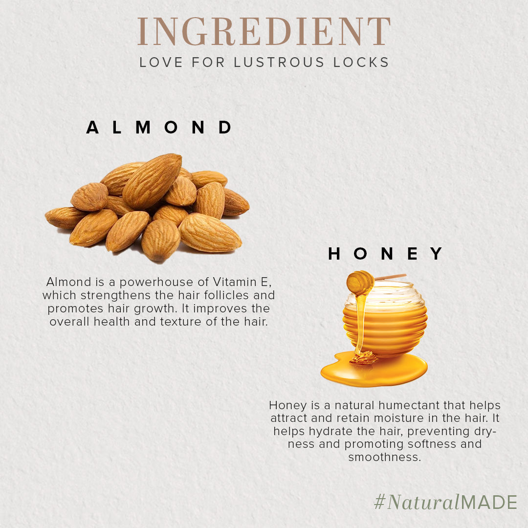 Khadi Natural Honey & Almond Hair Cleanser - 210ml - Image 3 - Buy from Indicrest