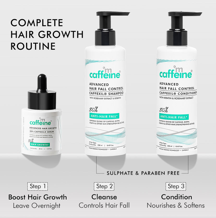 Mcaffeine Advanced Hair Fall Control Caffexil® Shampoo with Rosemary, 250ml - Image 7 - Buy from Indicrest