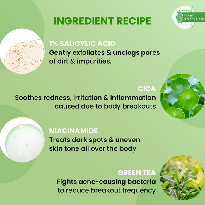 Dot & Key Cica + 1% Salicylic Acid Exfoliating Shower Gel, 250ml