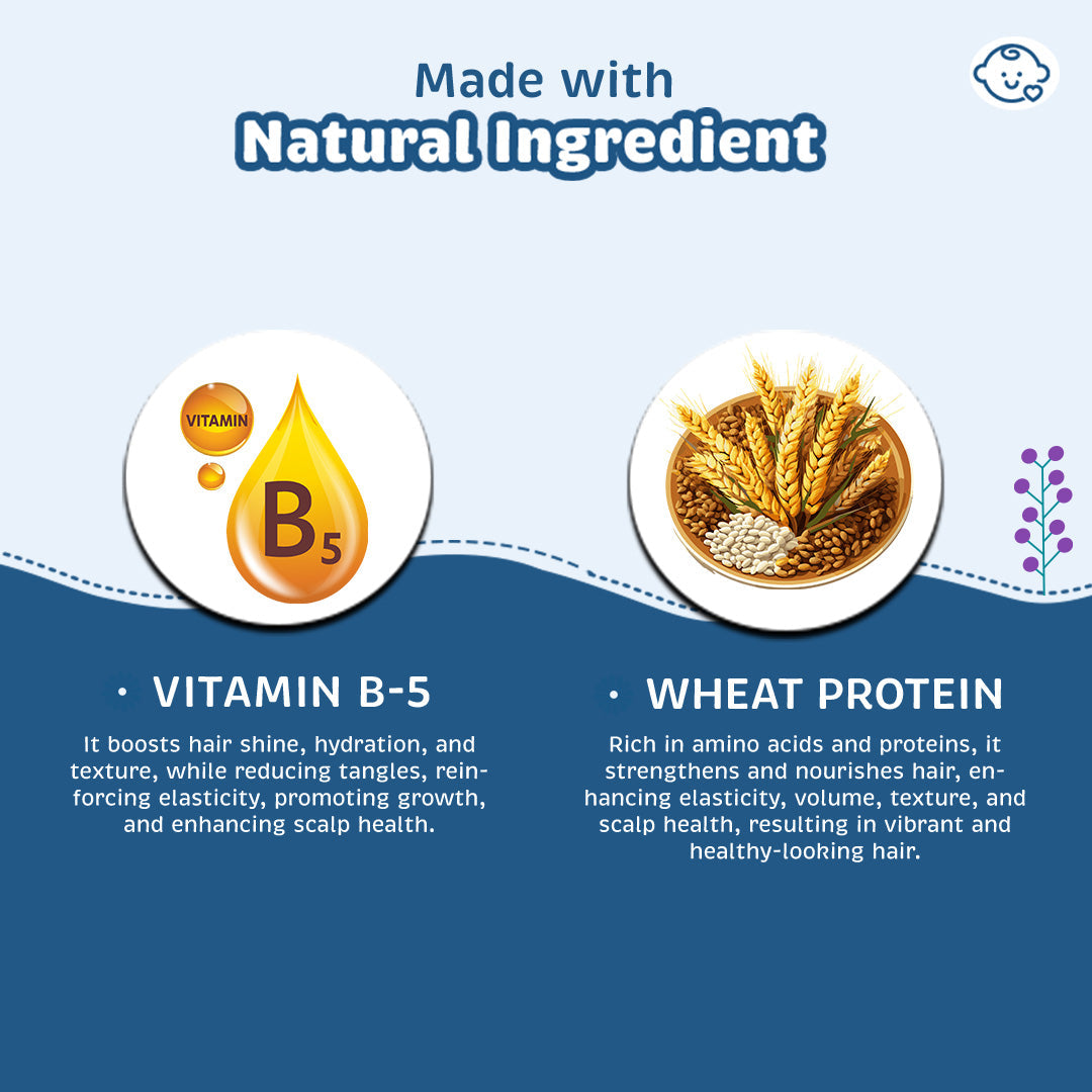 Khadi Natural Baby Hair Cleanser Made With Vitamin B-5 and Wheat Protein, Mild Baby Shampoo - 200ml - Image 3 - Buy from Indicrest
