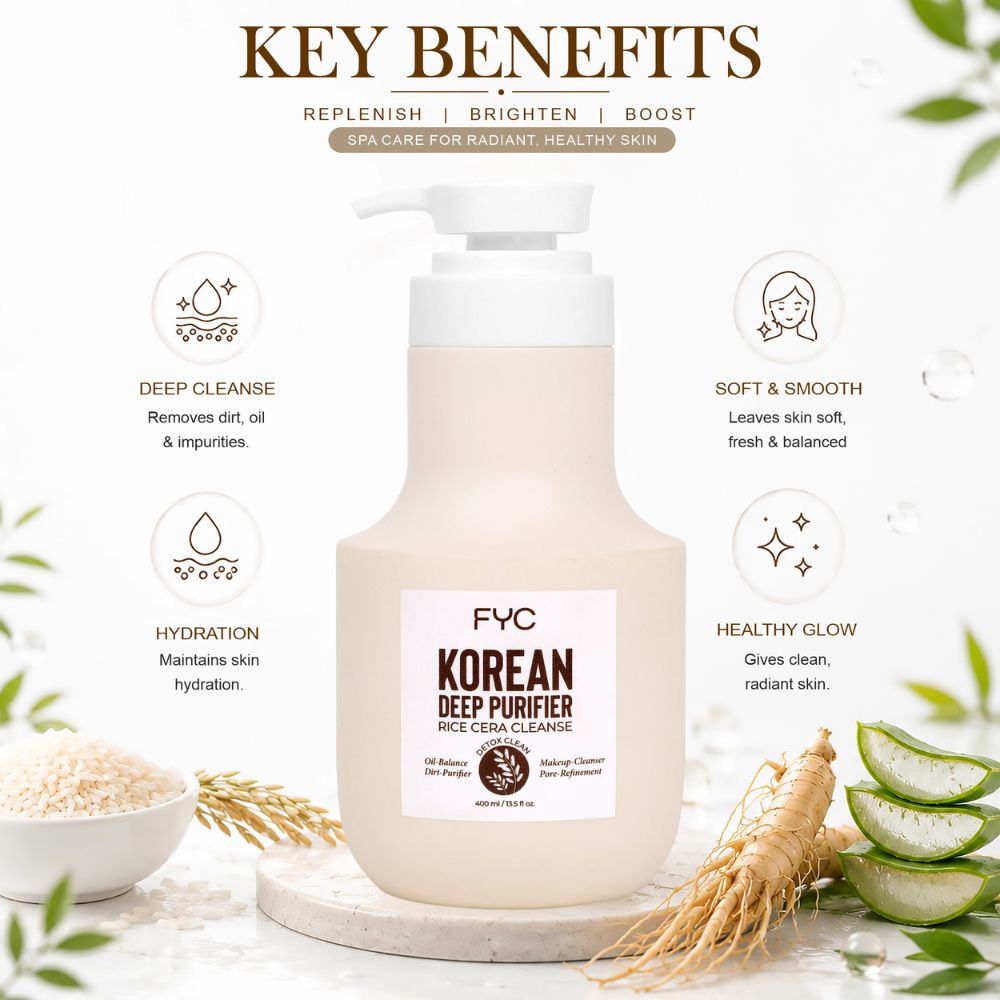fyc-professional-korean-deep-purifier-face-cleanser-with-rice-water-ginseng-oil - Image 2 - Buy from Indicrest