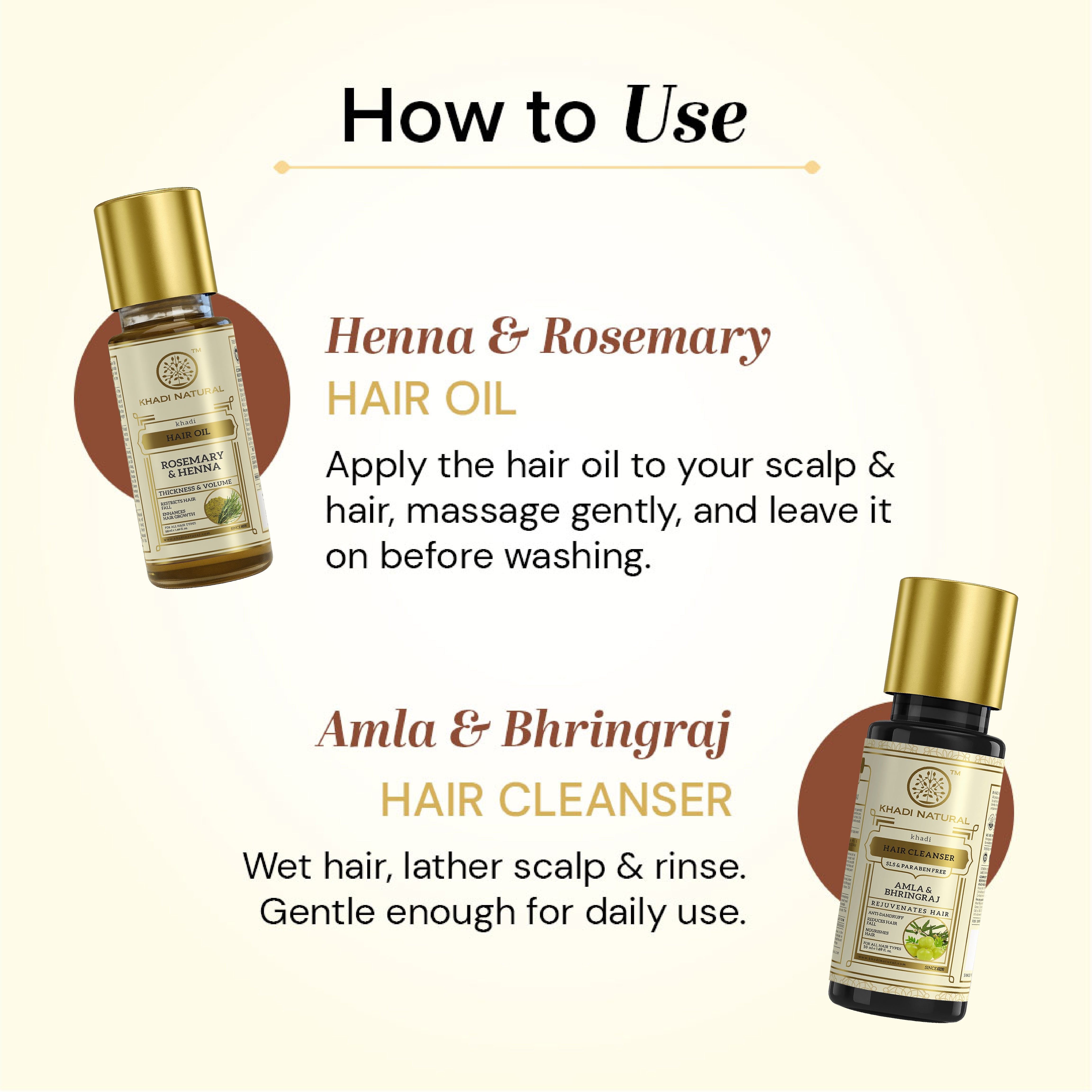 Khadi Natural Hair Care Kit Combo Pack Of 4 – 50ml Each - Image 5 - Buy from Indicrest