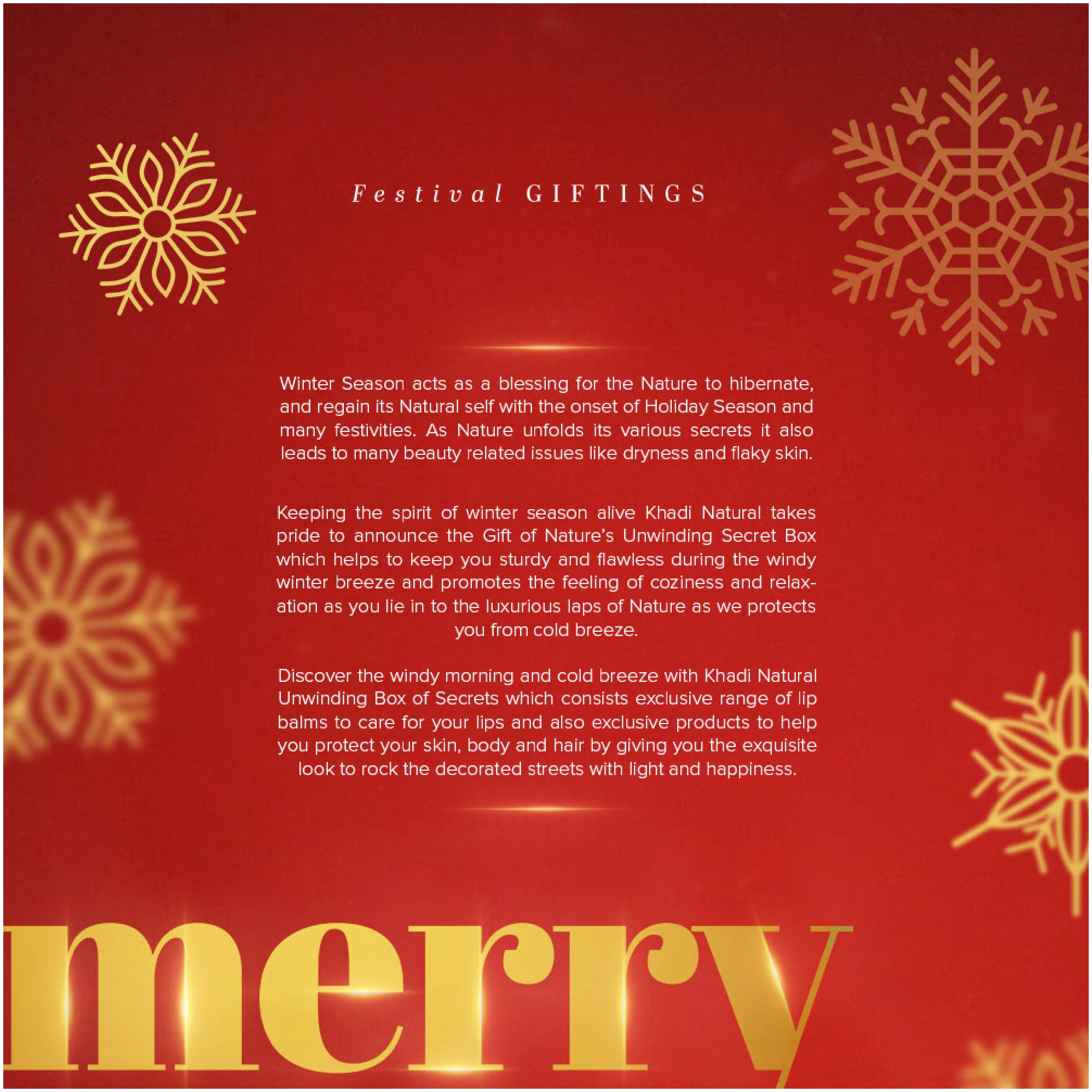 Khadi Natural Merry Gift Pack - Image 7 - Buy from Indicrest