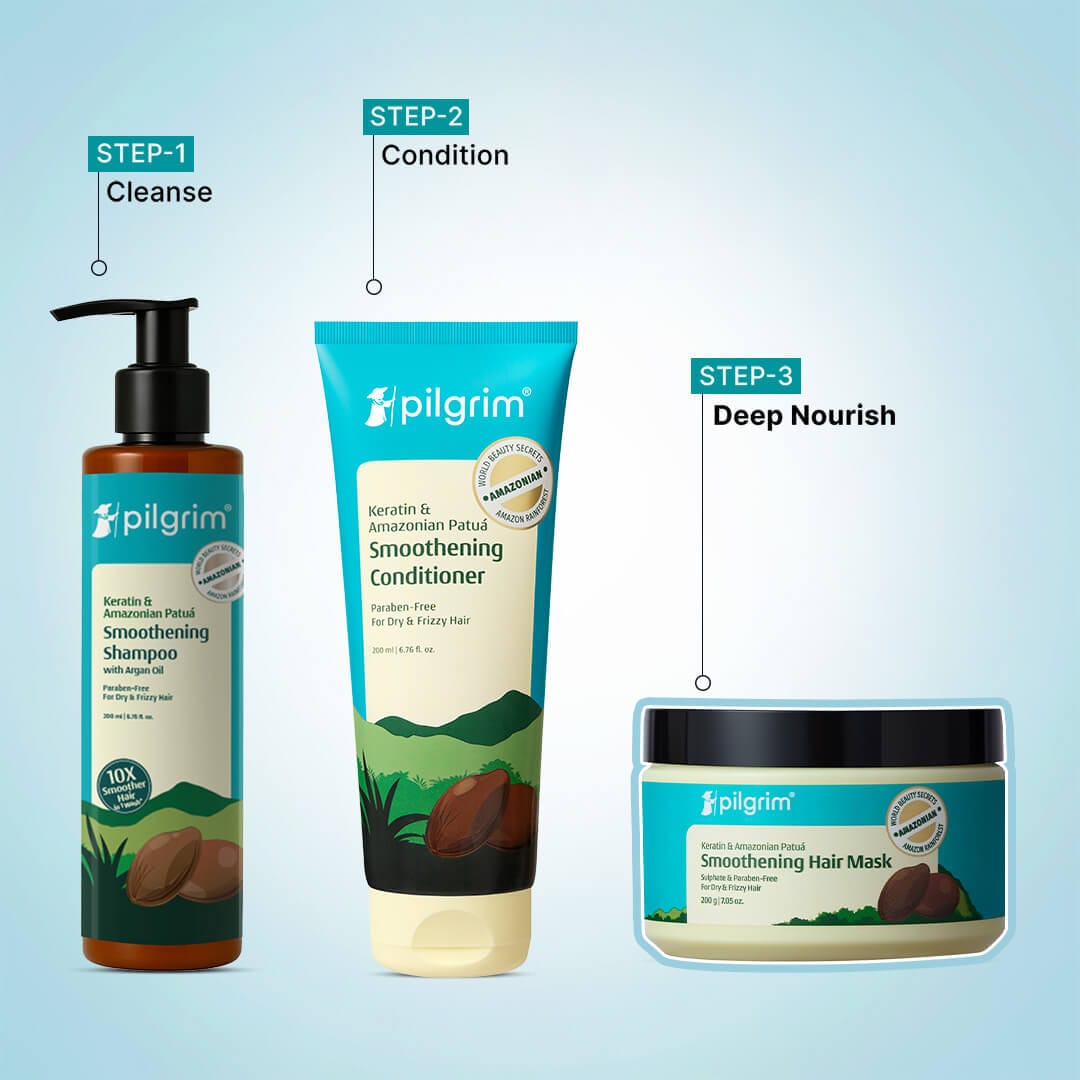 Pilgrim Patua & Keratin Smoothening Hair Mask, 200g - Image 6 - Buy from Indicrest