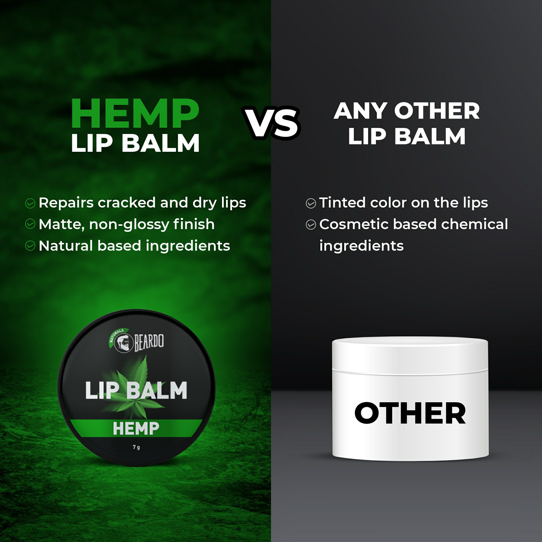 Beardo Hemp Lip balm, 7g - Image 5 - Buy from Indicrest