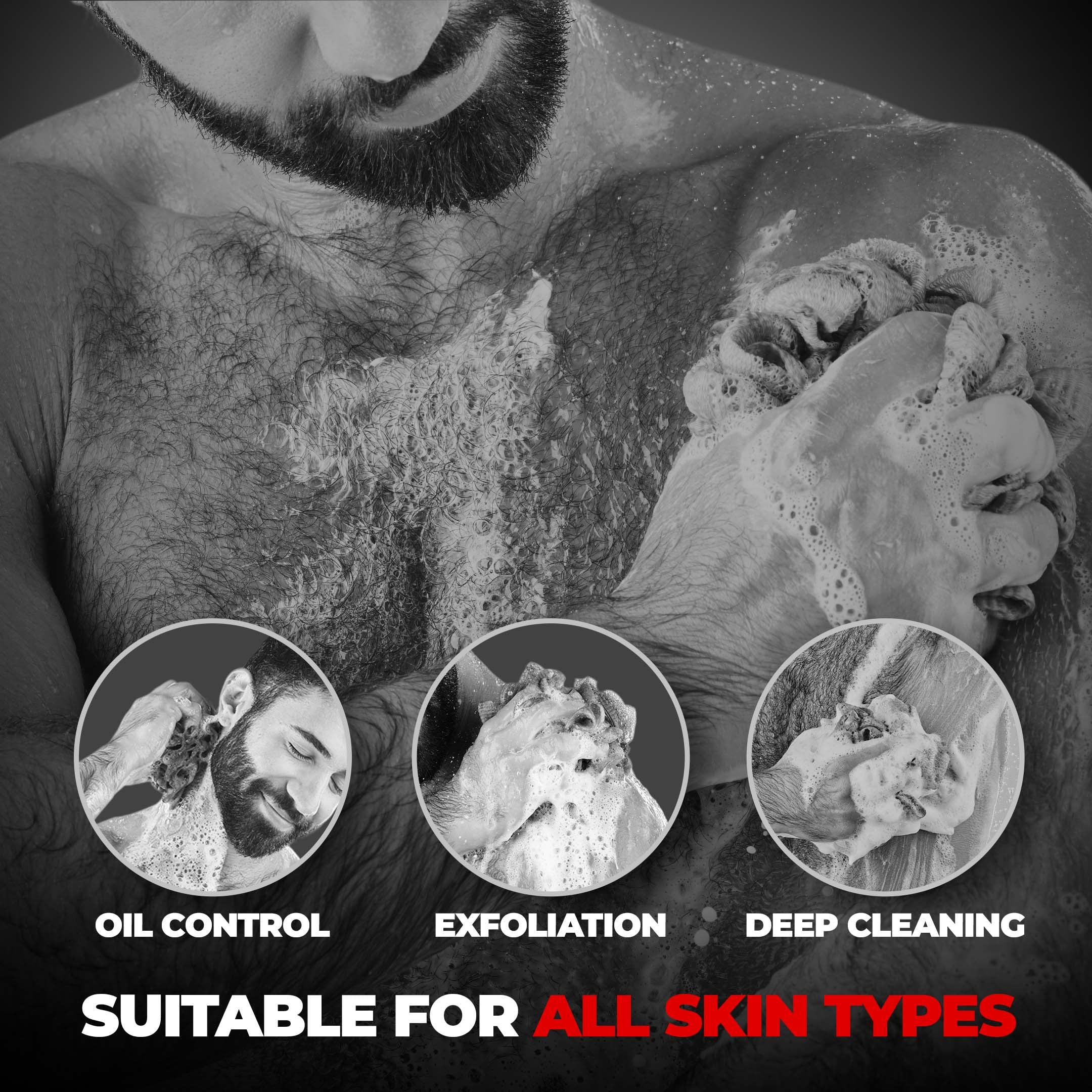 Beardo Power Scrub Loofah Pack of 2 - Image 4 - Buy from Indicrest