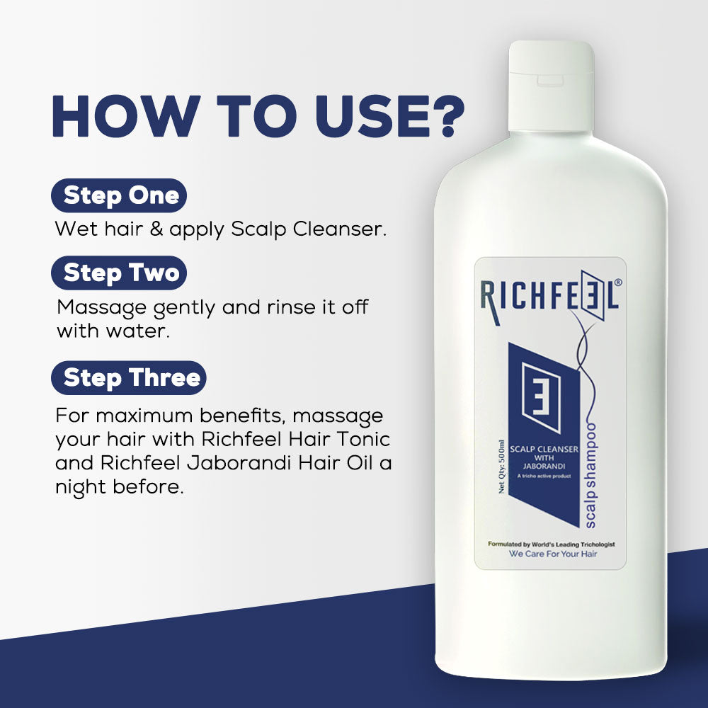 Richfeell Scalp Cleanser With Jaborandi 500 Ml - Image 5 - Buy from Indicrest