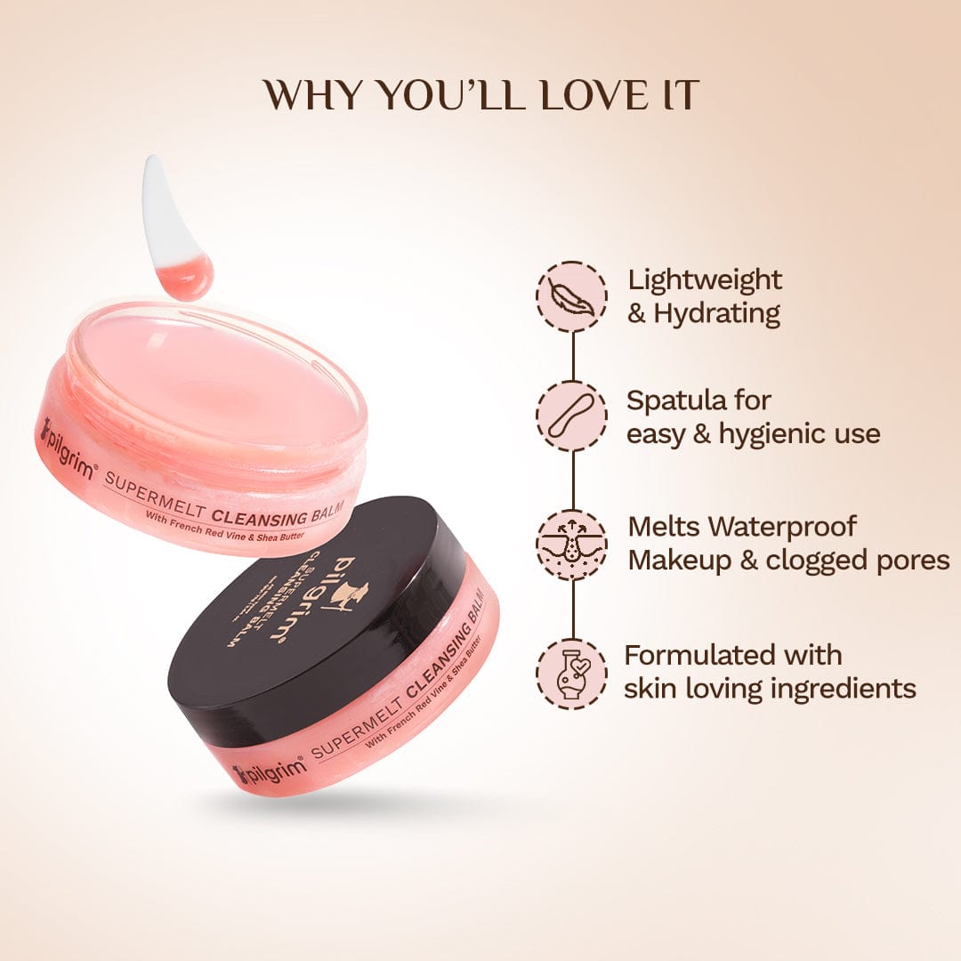 Pilgrim French Red Vine Supermelt Cleansing Balm, 75g - Image 2 - Buy from Indicrest