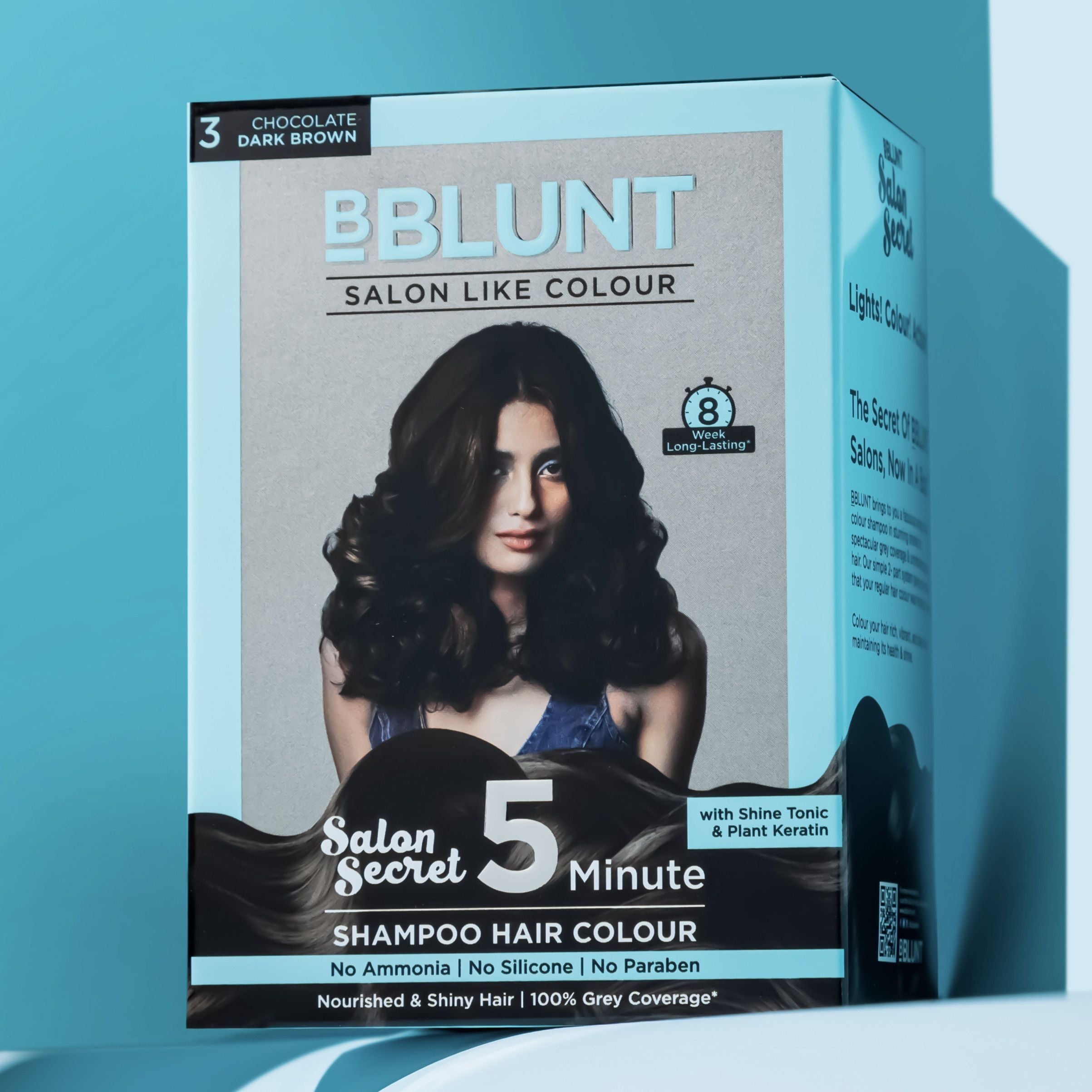 Bblunt Chocolate Dark Brown 5 Minute Shampoo Hair Colour, 20ml X 5 - Image 9 - Buy from Indicrest