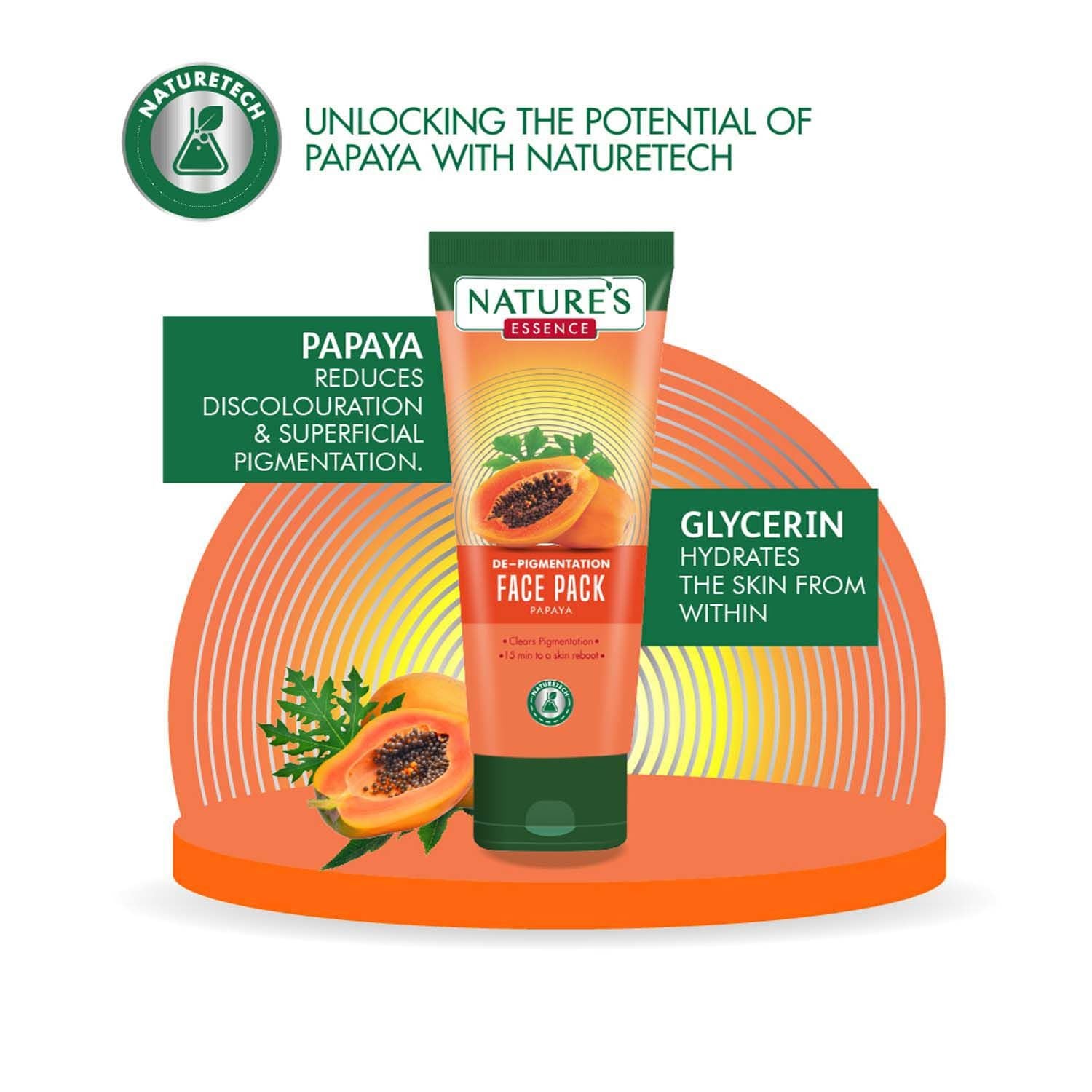Nature's Essence De-Pigmentation Papaya Face Pack, 50g Buy at Indicrest Image 7