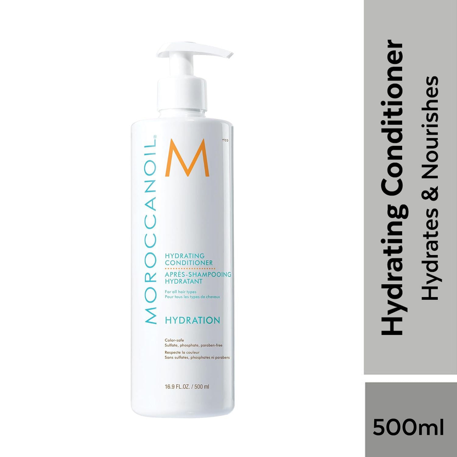 Moroccanoil Hydrating Conditioner | Argan Oil, Vitamin A+E, Red Algae | Daily Use For All Hair Types, 500ml, Buy from Indicrest