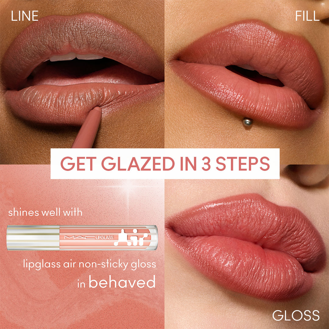 M.A.C Lip Glazer - Velvet Teddy, 0.25g