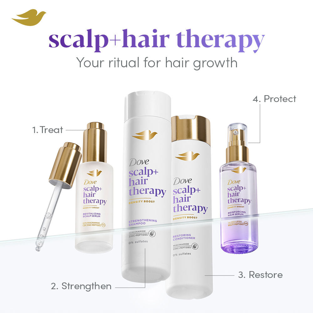 Dove Scalp + Hair Therapy Density Boost Revitalizing Scalp Night Serum, 50ml Buy at Indicrest Image 6