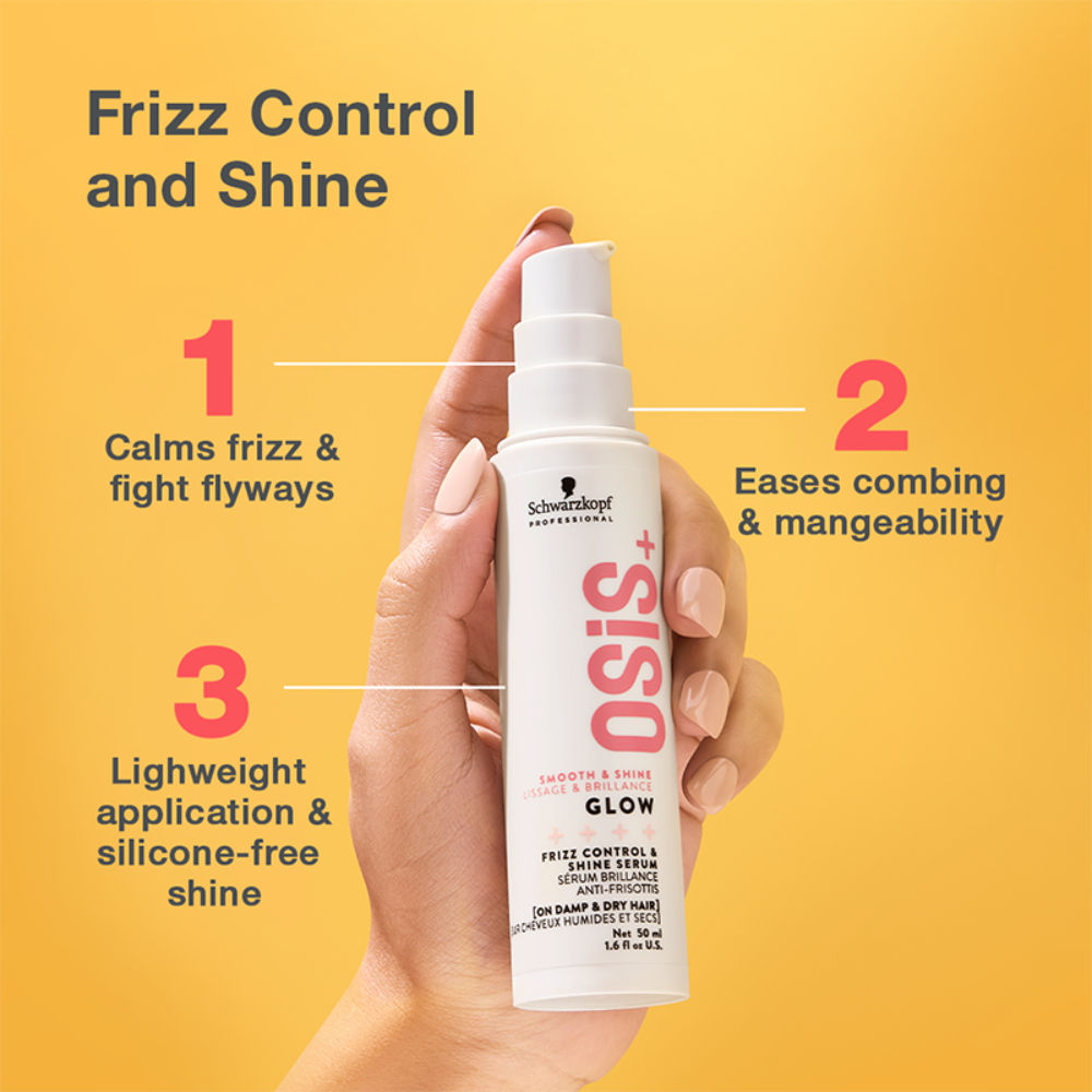 Schwarzkopf Professional Osis+ Glow Anti-Frizz Shine Hair Serum, 50ml Buy at Indicrest Image 3