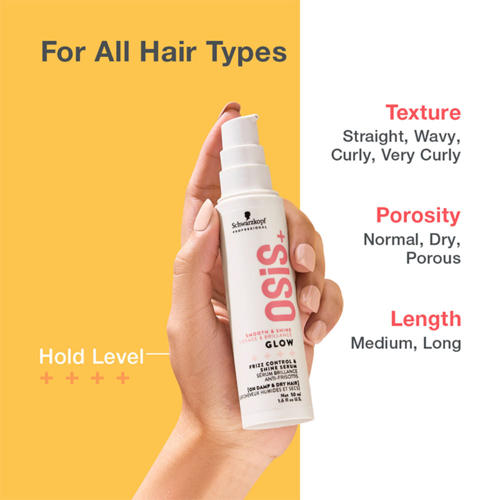 Schwarzkopf Professional Osis+ Glow Anti-Frizz Shine Hair Serum, 50ml Buy at Indicrest Image 7