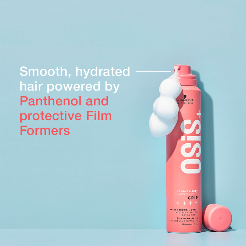 Schwarzkopf Professional OSiS+ Grip Extra Strong Hair Styling Mousse, 200ml Buy at Indicrest Image 4