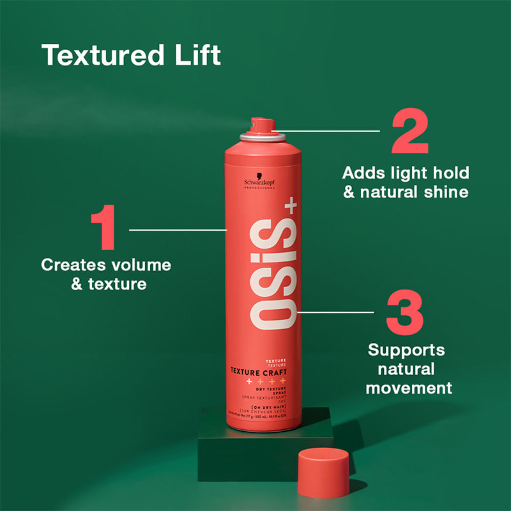 Schwarzkopf Professional OSiS+ Texture Craft Dry Texture Hair Styling Spray Mist, 300ml Buy at Indicrest Image 3