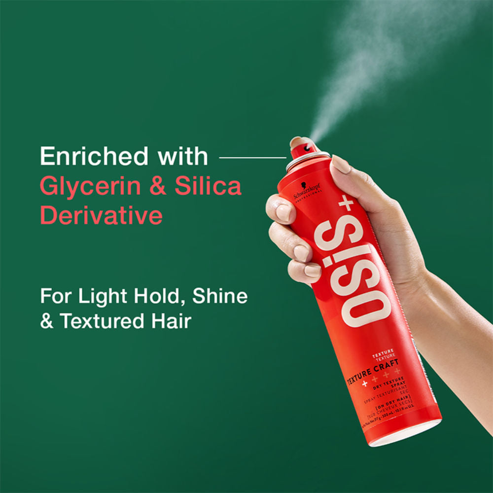 Schwarzkopf Professional OSiS+ Texture Craft Dry Texture Hair Styling Spray Mist, 300ml Buy at Indicrest Image 4