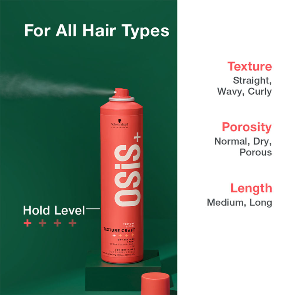Schwarzkopf Professional OSiS+ Texture Craft Dry Texture Hair Styling Spray Mist, 300ml Buy at Indicrest Image 7