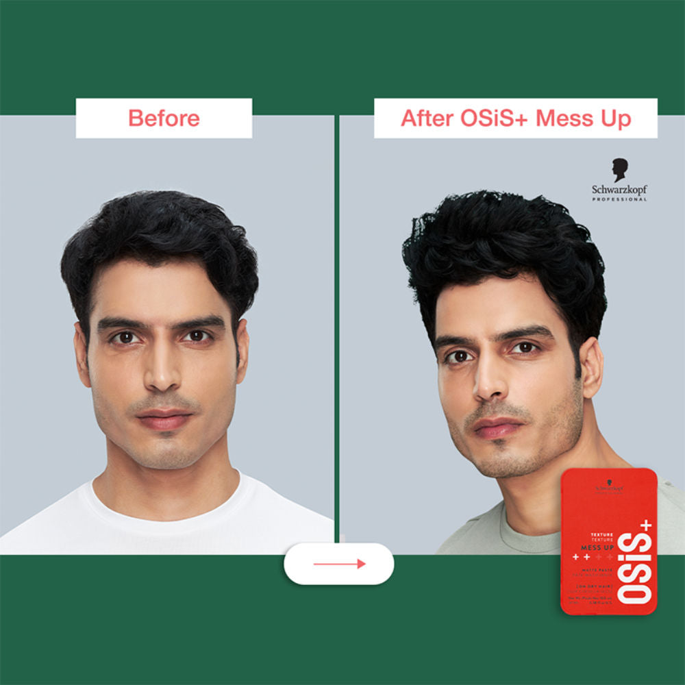Schwarzkopf Professional OSiS+ Mess Up Hair Styling Matte Paste, 100ml Buy at Indicrest Image 6