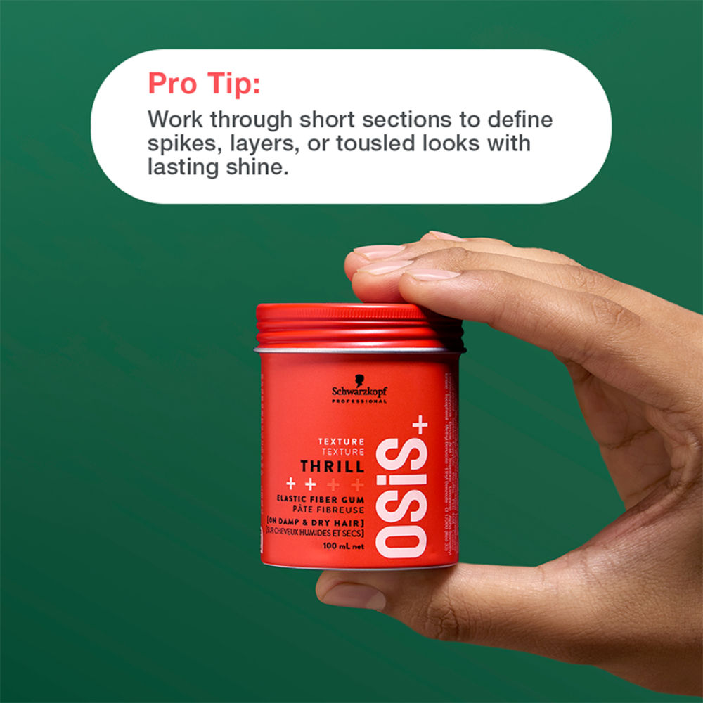 Schwarzkopf Professional OSiS+ Thrill Elastic Hair Styling Fibre Gum, 100ml Buy at Indicrest Image 8