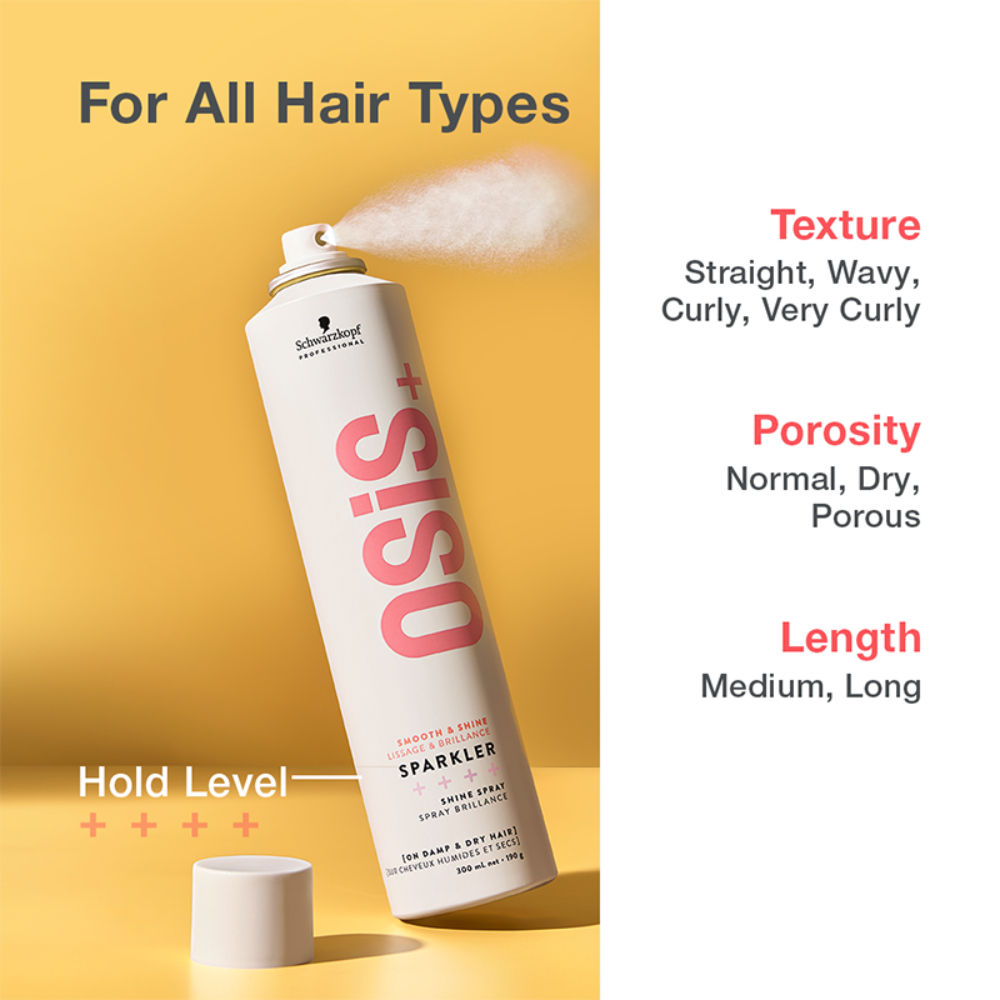 Schwarzkopf Professional OSiS+ Sparkler Hair Styling Shine Spray, 300ml Buy at Indicrest Image 7