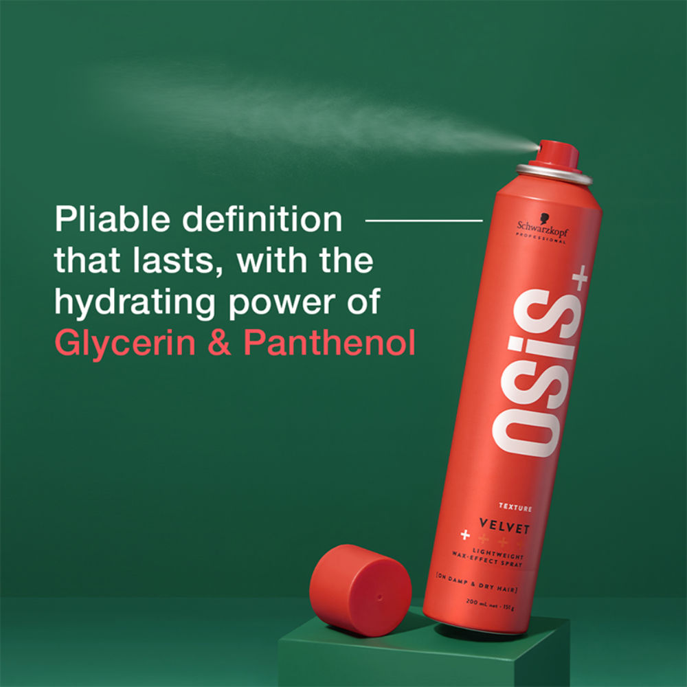 Schwarzkopf Professional OSiS+ Velvet Lightweight Wax-Effect Spray, 200ml Buy at Indicrest Image 4