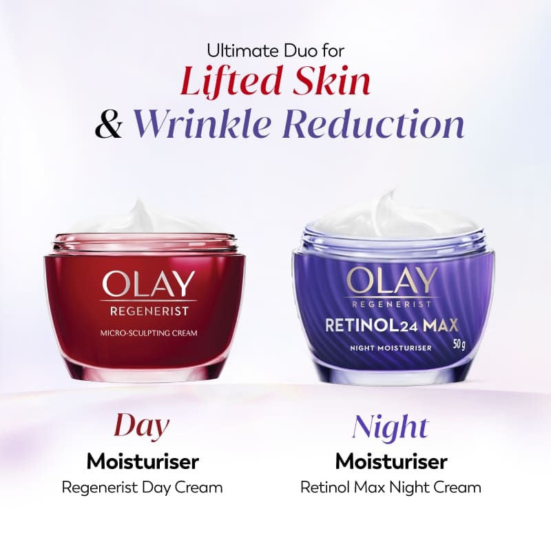 Olay Retinol 24 Max Anti Ageing Night Cream, Visibly Reduces Wrinkles In 7 Nights, Fragrance Free, 50g Buy at Indicrest Image 12