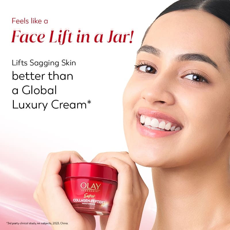 Olay Super Collagen Peptides Moisturizer For Firm & Lifted Skin, Reduces 5 Signs Of Ageing, 45g Buy at Indicrest Image 10