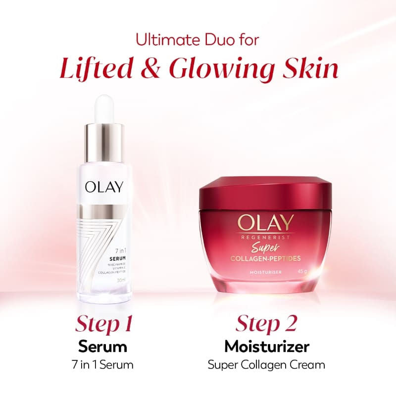 Olay Super Collagen Peptides Moisturizer For Firm & Lifted Skin, Reduces 5 Signs Of Ageing, 45g Buy at Indicrest Image 12