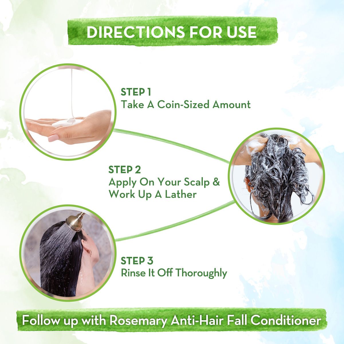 Mamaearth Rosemary Anti-Hair Fall Shampoo with Rosemary & Methi Dana for Reducing Hair Loss & Breakage, 180 ml - Image 4 - Buy from Indicrest