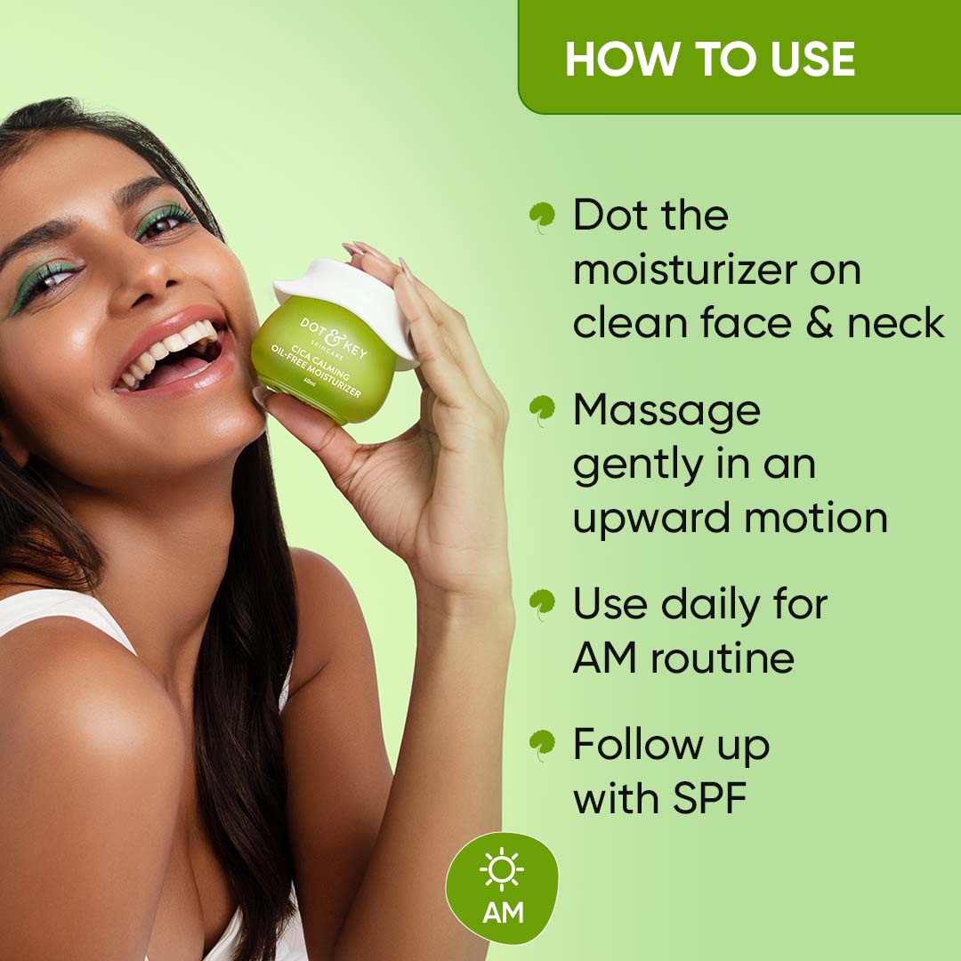 Dot & Key Cica Calming Oil Free Moisturize,Pack of 2 (60ml)