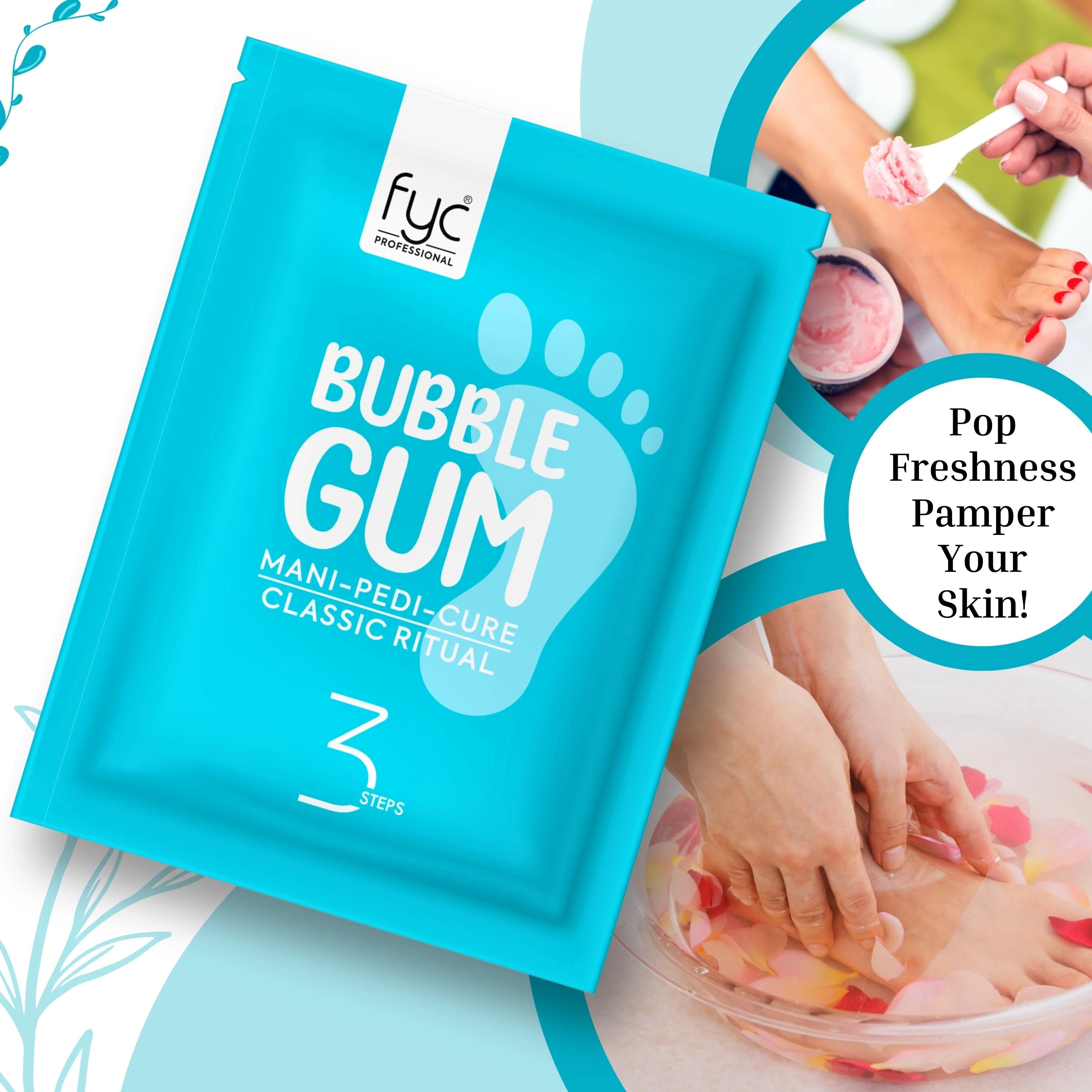 fyc-professional-bubble-gum-manipedi-kit-3step-hand-foot-care-pack-of-10x40g - Image 2 - Buy from Indicrest