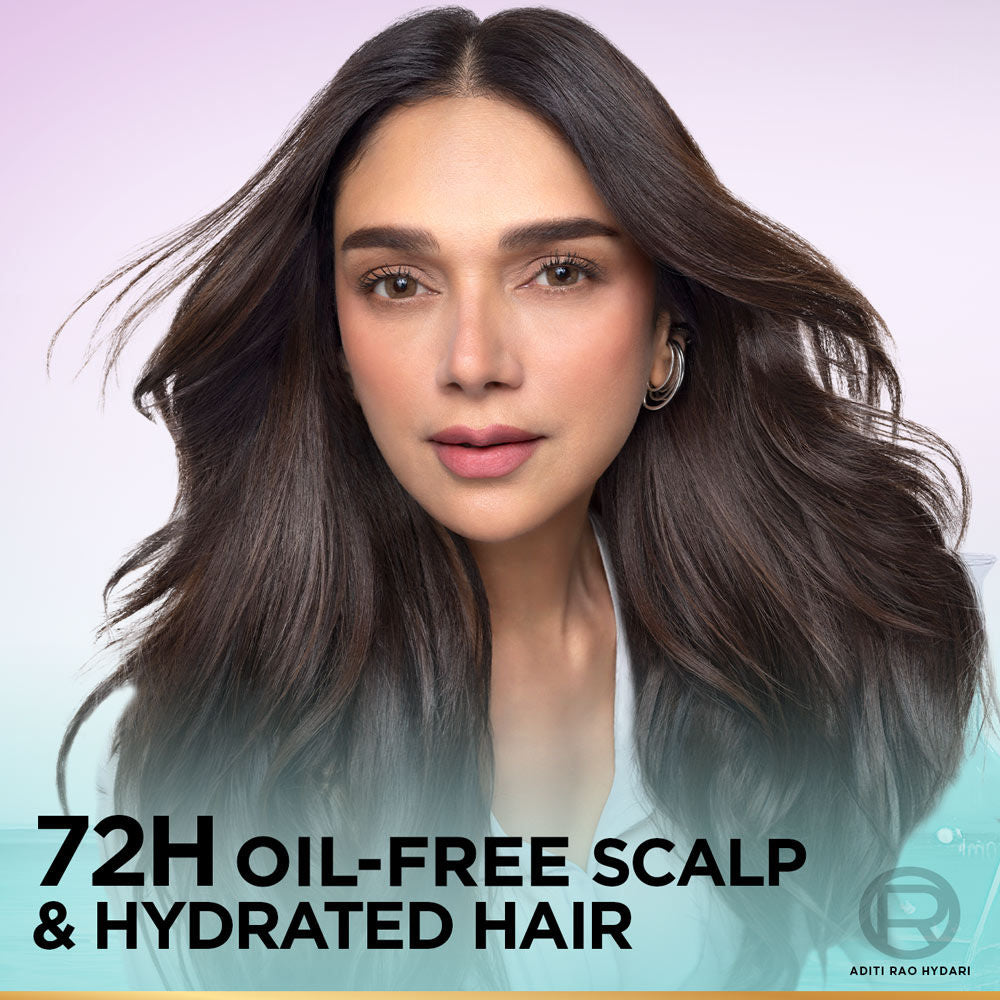 L'Oreal Paris Hyaluron Pure 2-Step Haircare Regime For 72H Oil-Free Scalp & Hydrated Hair Shampoo, 1000ml + Conditioner, 175ml Combo, 2 pieces Buy at Indicrest Image 3