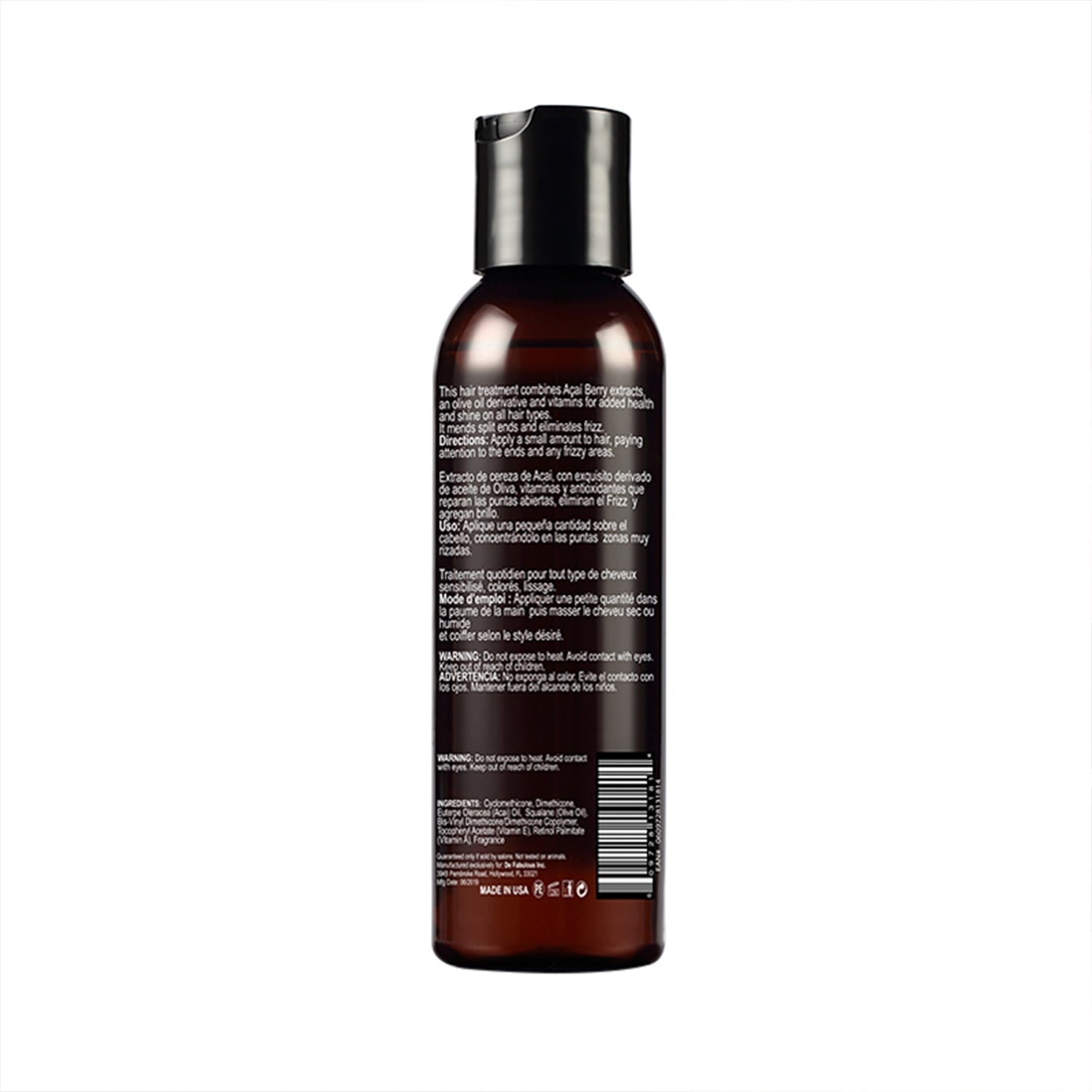 De Fabulous Amazon Series Acai Oil Treatment, 120ml - Image 6 - Buy from Indicrest