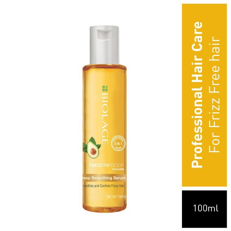 Biolage Professional Smoothproof Shampoo, 200ml + Serum 100ml Combo For Frizzy Hair Infused With Camellia Flower & Avocado Buy at Indicrest Image 5