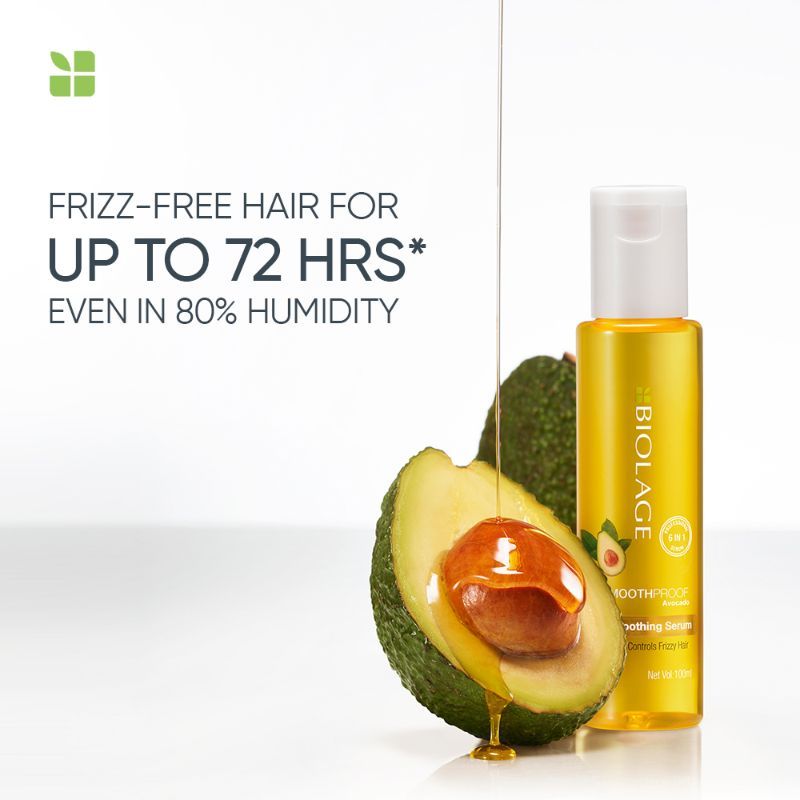 Biolage Professional Smoothproof Shampoo, 200ml + Serum 100ml Combo For Frizzy Hair Infused With Camellia Flower & Avocado Buy at Indicrest Image 8