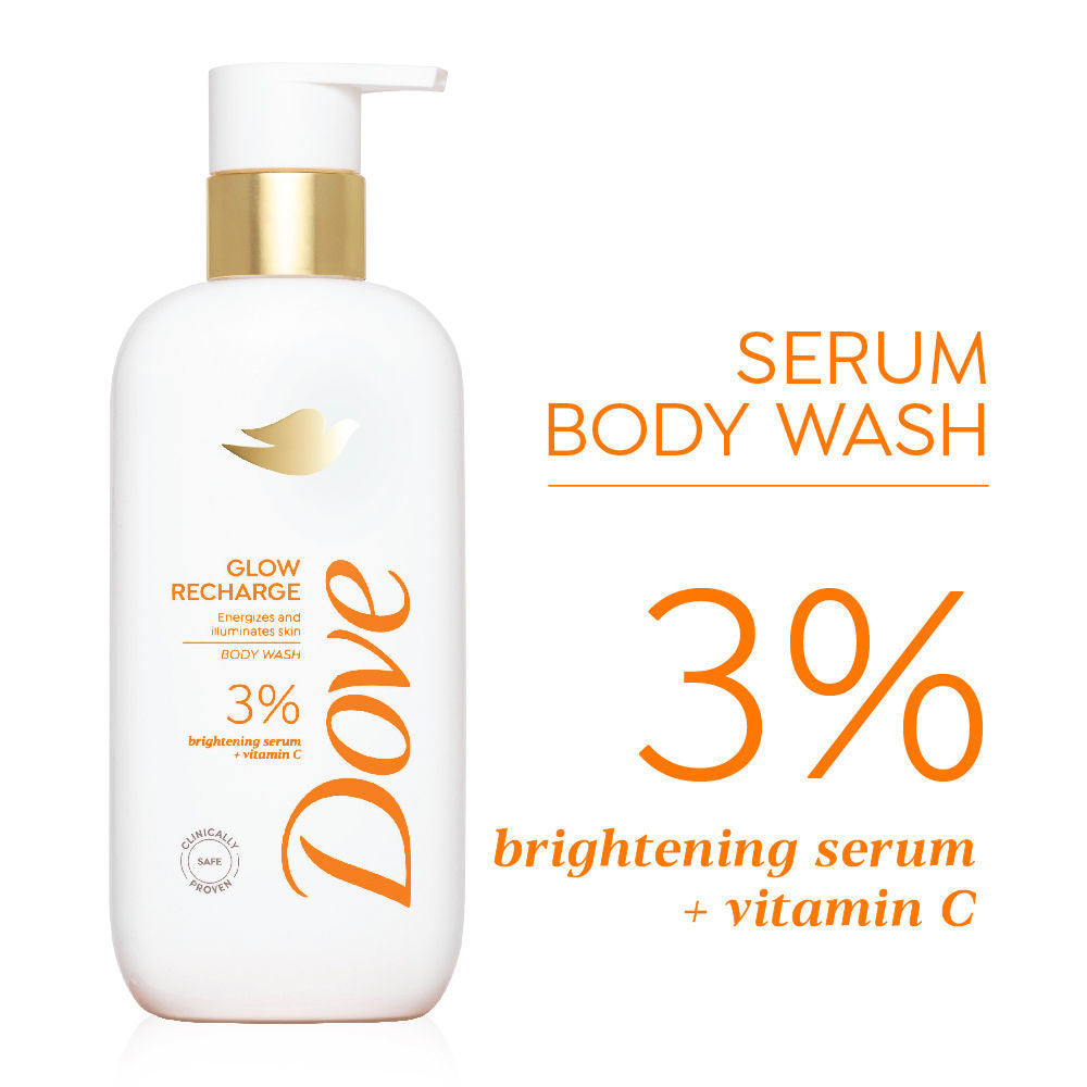 Dove Glow Recharge Exfoliating & Acne Clear Serum Body Wash Combo, 2 pieces Buy at Indicrest Image 2