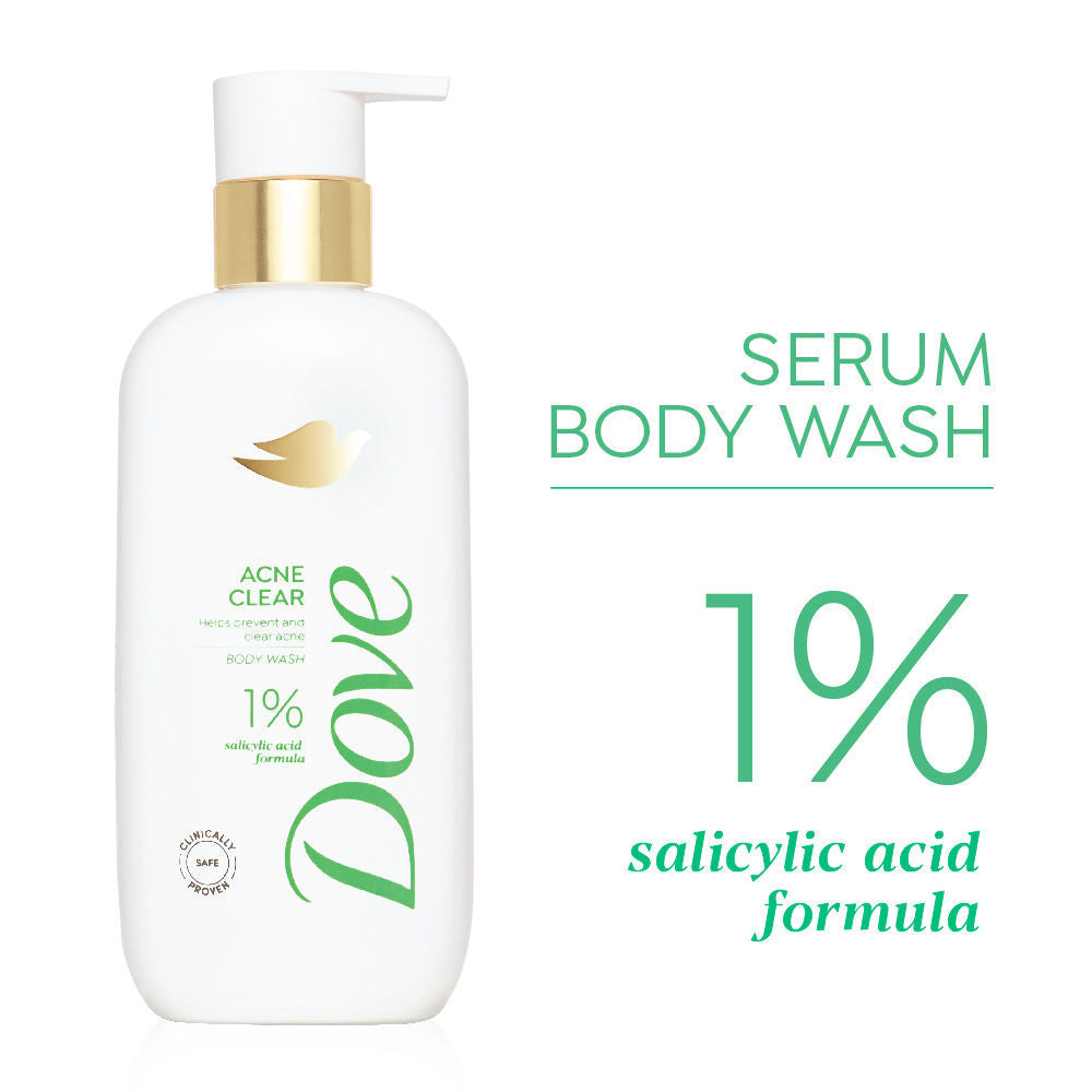 Dove Glow Recharge Exfoliating & Acne Clear Serum Body Wash Combo, 2 pieces Buy at Indicrest Image 3