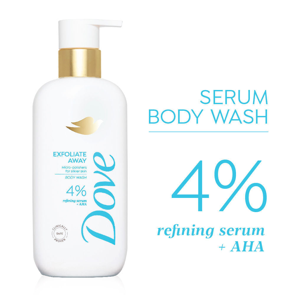 Dove Glow Recharge Exfoliating & Exfoliate Away Serum Body Wash Combo, 2 pieces Buy at Indicrest Image 3