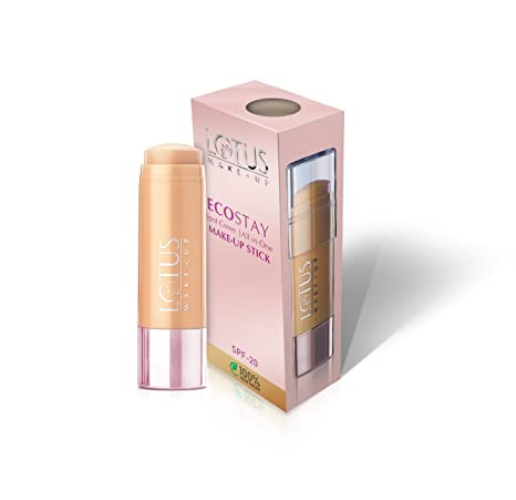 Lotus Herbals Ecostay All in One Make-Up Stick ALMOND, 6.5g